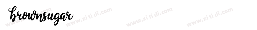 是 brownsugar字体转换